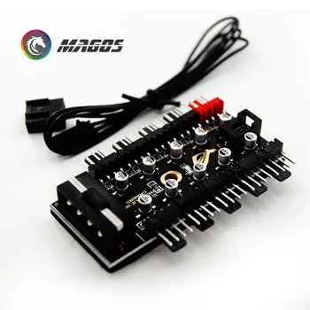 

4Pin MB PWM Fan Hub, 1-10 Splitter CPUFAN Controller, SATA Or Molex 4P(IDE) Power Supply