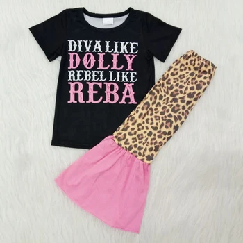 Infant Baby Girls Clothes Set Short Sleeve Dolly RebaTops+Leopard Bell Bottom Pants Toddler Outfits Summer Children Clothes Set
Infant Baby Girls Clothes Set Short Sleeve Dolly RebaTops+Leopard Bell Bottom Pants Toddler Outfits Summer Children Clothes Set