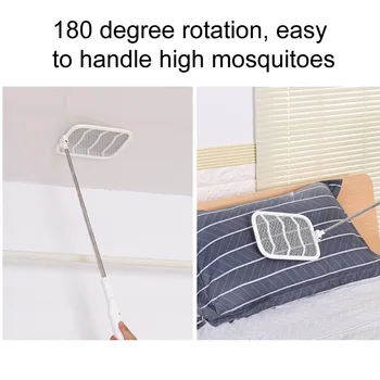 Extendable Handle Rotatable Insect Zapper Foldable USB Rechargeable Safe Home Mosquito Killer Electric Fly Swatter Pest Racket
Extendable Handle Rotatable Insect Zapper Foldable USB Rechargeable Safe Home Mosquito Killer Electric Fly Swatter Pest Racket