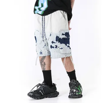 Male Vintage Fashion High Street Casual Denim Middle Pant Men Washed Streetwear Hip Hop Loose Knee Length Cargo Jeans
Male Vintage Fashion High Street Casual Denim Middle Pant Men Washed Streetwear Hip Hop Loose Knee Length Cargo Jeans