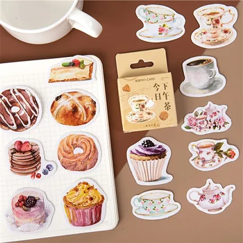 46pcs Afternoon Tea Stickers Set Mini Sweets Cake Coffee Drink Note Sticker Decoration Adhesive Post Gift Diary Sealing A6536
46pcs Afternoon Tea Stickers Set Mini Sweets Cake Coffee Drink Note Sticker Decoration Adhesive Post Gift Diary Sealing A6536