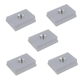 M6 T-Track Slider Sliding Nut Aluminum Alloy T Slot Nut for Woodworking Tool Jigs Screw Slot Fastener 5Pcs
M6 T-Track Slider Sliding Nut Aluminum Alloy T Slot Nut for Woodworking Tool Jigs Screw Slot Fastener 5Pcs