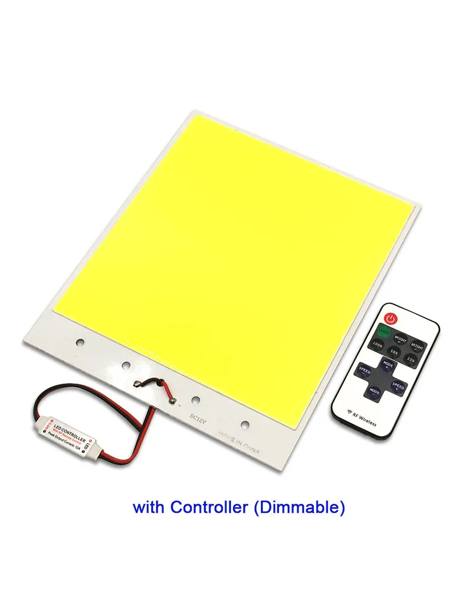 Super Bright Dimmable 12V COB LED Lights Board Panel Lamp max 300W LED Lighting with Dimmer Cold White 6500K COB Bulbs for DIY (11)