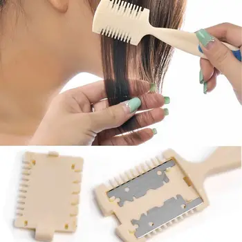 DIY Home Hairdresser Makeup Comb Tools Hair Cutting Trimmer Razor Blade Comb for Thinning Bangs Long Hair Beauty Hair Cut
DIY Home Hairdresser Makeup Comb Tools Hair Cutting Trimmer Razor Blade Comb for Thinning Bangs Long Hair Beauty Hair Cut