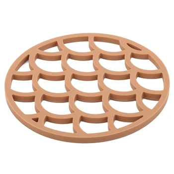 Round Dining Table Mat Drink Coasters Cup Hollowing Out Fish Scale Flower Design Kitchen Insulation Hot Pad Silicone Placemat 
Round Dining Table Mat Drink Coasters Cup Hollowing Out Fish Scale Flower Design Kitchen Insulation Hot Pad Silicone Placemat