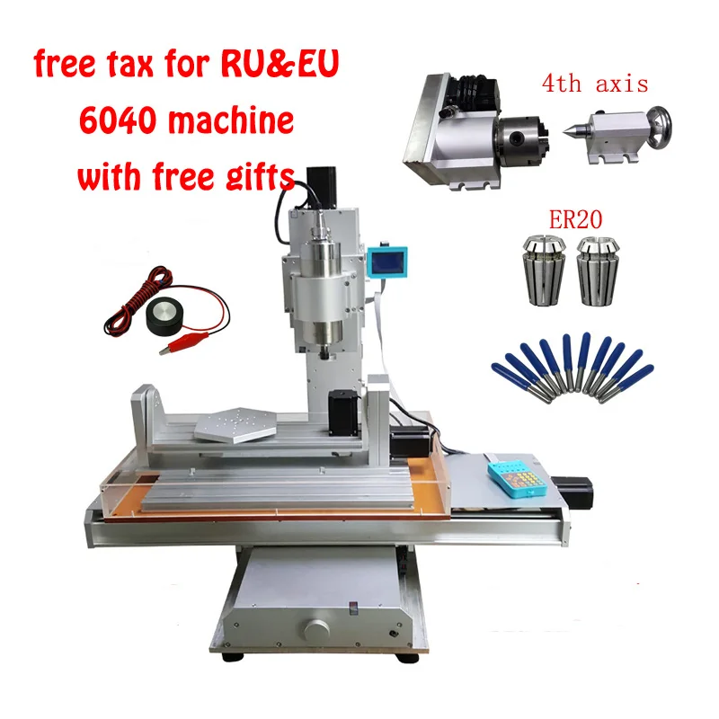 5 axis cnc milling machine 6040 cnc router carving machine with 2.2KW spindle for metal aluminum
5 axis cnc milling machine 6040 cnc router carving machine with 2.2KW spindle for metal aluminum