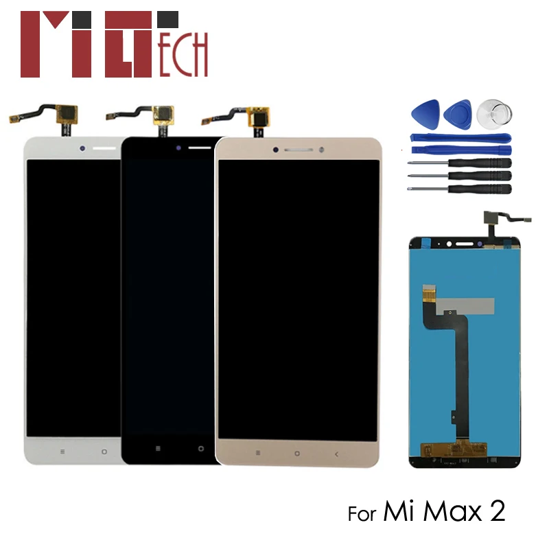 LCD Display For XIAOMI MI MAX 2 IPS Touch Screen Digitizer Replacement Parts Black White Gold No/with Frame 6.44'' +Tools
LCD Display For XIAOMI MI MAX 2 IPS Touch Screen Digitizer Replacement Parts Black White Gold No/with Frame 6.44'' +Tools