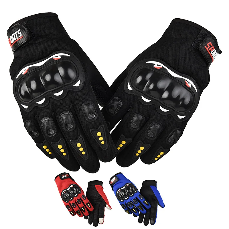 

3 Color Bike Riding Full Finger Motorcycle Gloves Motocross Racing Luvas Guantes Moto Protective Gears Driving Cycling Glove