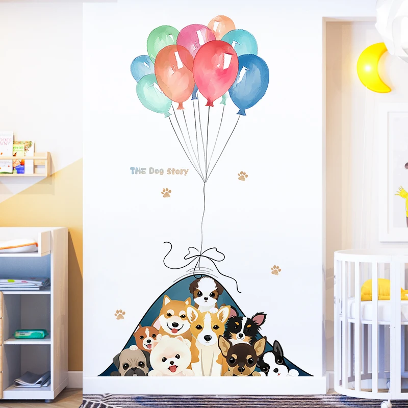 Cartoon Dogs Wall Stickers for Kids Rooms Door Refrigerator Window Home Decor Wall Decal Diy Balloon Mural Art Posters Wallpaper
Cartoon Dogs Wall Stickers for Kids Rooms Door Refrigerator Window Home Decor Wall Decal Diy Balloon Mural Art Posters Wallpaper