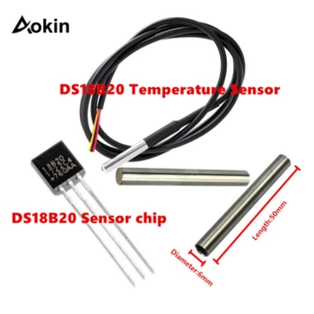 Aokin 18b20 Temperature Probe Temperature Sensor 18B20 Sensor Electronic Chip DS18B20 TO-92 Chips Waterproof For Arduino Diy Kit
Aokin 18b20 Temperature Probe Temperature Sensor 18B20 Sensor Electronic Chip DS18B20 TO-92 Chips Waterproof For Arduino Diy Kit