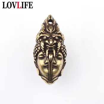Pure Brass Buddha Devil Head Key Chain Rings Pendants Vintage Copper Evil Kindless Double Heads Keychains Hangings Punk Jewelry
Pure Brass Buddha Devil Head Key Chain Rings Pendants Vintage Copper Evil Kindless Double Heads Keychains Hangings Punk Jewelry