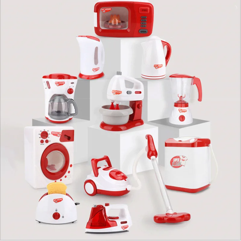 Kids Kitchen Small Household Appliances Multifunctional Washing Machine Electric Mixer Toy Vacuum Cleaner Educational Toys
Kids Kitchen Small Household Appliances Multifunctional Washing Machine Electric Mixer Toy Vacuum Cleaner Educational Toys