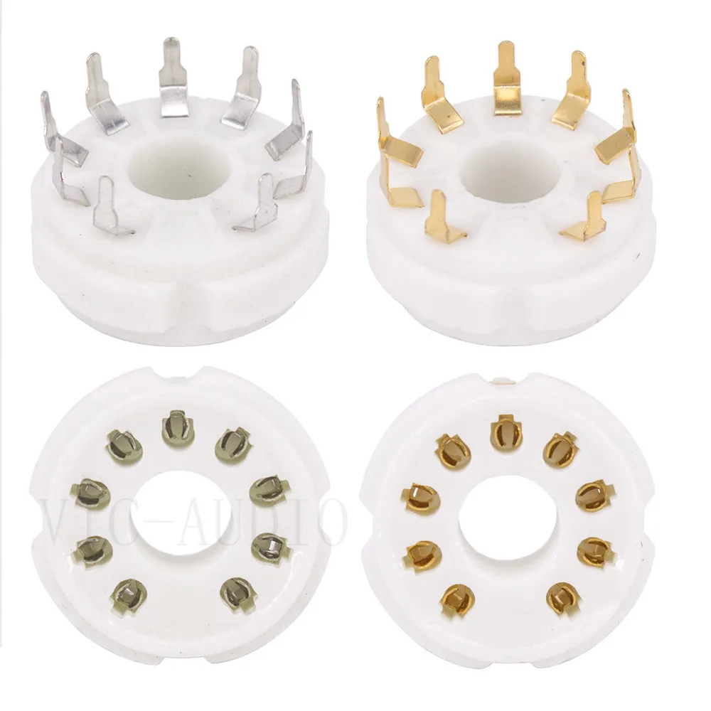 10 шт. большой 9Pin клапан трубки гнездо GZC9-Y-2 для PL504 EL519 6P12P 5BC3 вакуумный ламповый