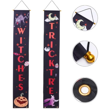 1 Pair Halloween Themed Door Couplet Creative Scene Decoration Curtain Decoration for Bar Shop 
1 Pair Halloween Themed Door Couplet Creative Scene Decoration Curtain Decoration for Bar Shop
