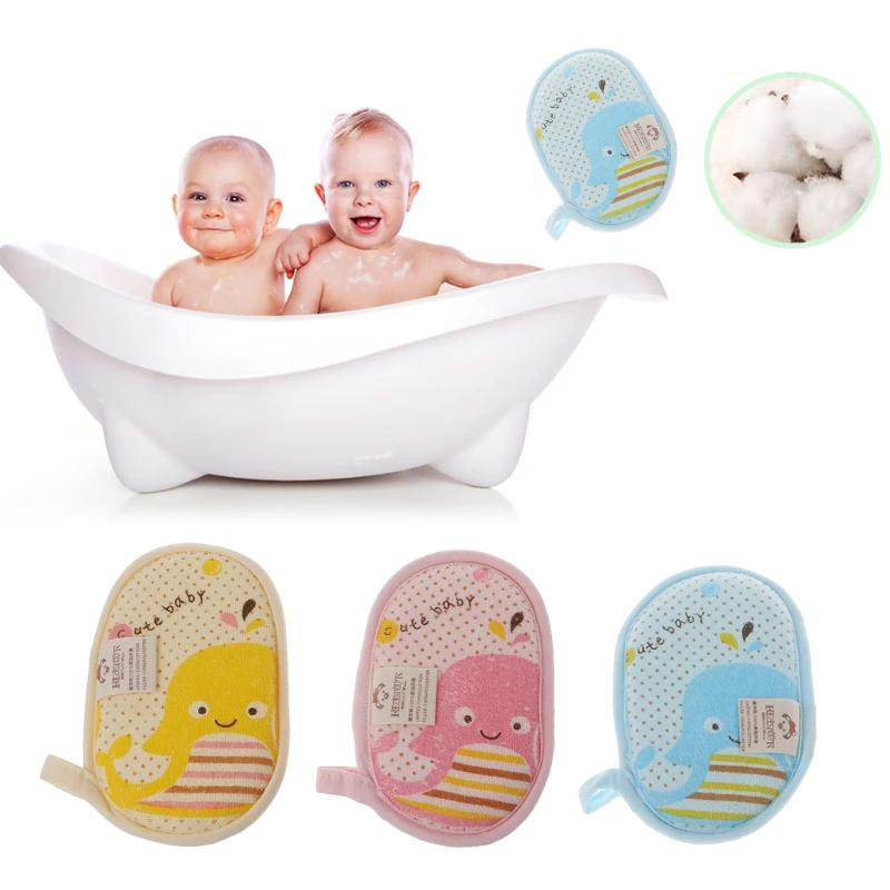 newborn baby bath towel brush kids shower foaming