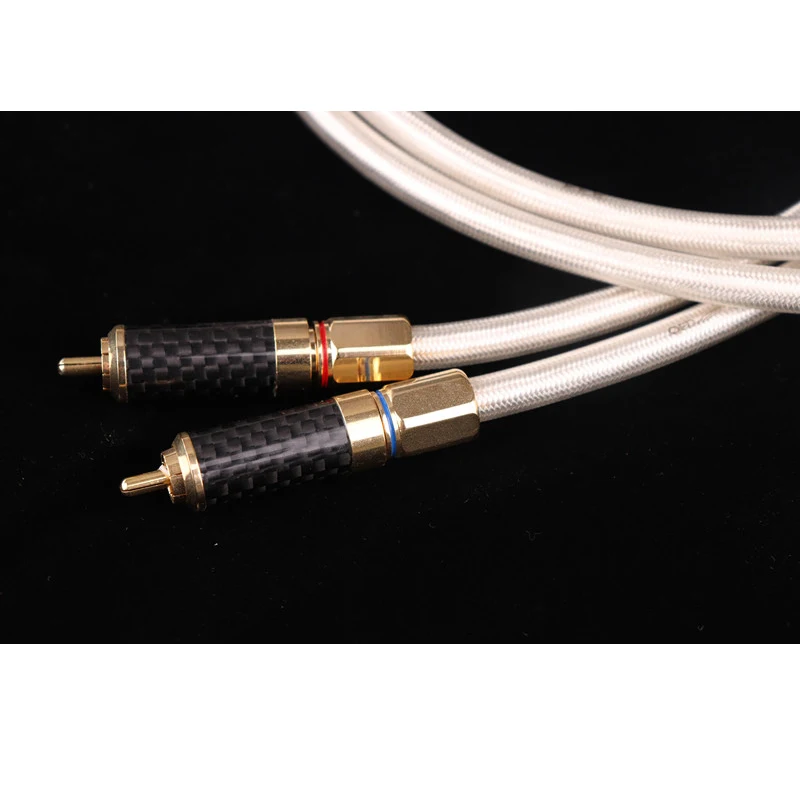 HiFi QED Silver Plated Copper RCA Cable Gold Plated Plug for Home Audio CD Player Amplifier
HiFi QED Silver Plated Copper RCA Cable Gold Plated Plug for Home Audio CD Player Amplifier