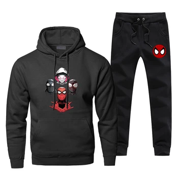 Spider Man: Into The Spider Verse Print Men's Sets Casual Warm Fleece Sweatsuit Fashion Spider-Man Men's Full Suit Tracksuit
Spider Man: Into The Spider Verse Print Men's Sets Casual Warm Fleece Sweatsuit Fashion Spider-Man Men's Full Suit Tracksuit