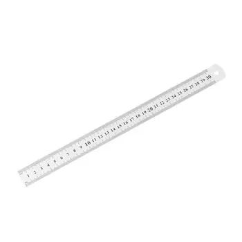 Stainless Steel Metal Ruler 30CM Straight Ruler Measurement Double Sided for Sewing Foot Sewing & School Stationery
Stainless Steel Metal Ruler 30CM Straight Ruler Measurement Double Sided for Sewing Foot Sewing & School Stationery