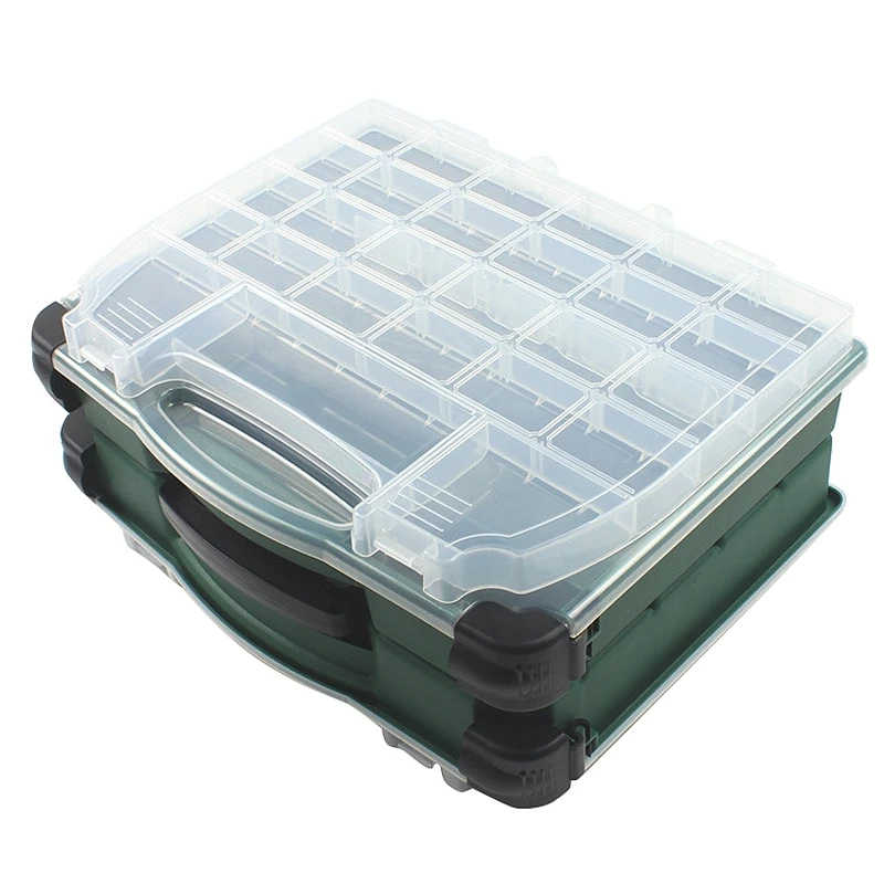 Fishing Tackle Box Double-Sided Four Layers Multifunctional Fishing Lure Hook Accessories Storage Case Boxes
Fishing Tackle Box Double-Sided Four Layers Multifunctional Fishing Lure Hook Accessories Storage Case Boxes