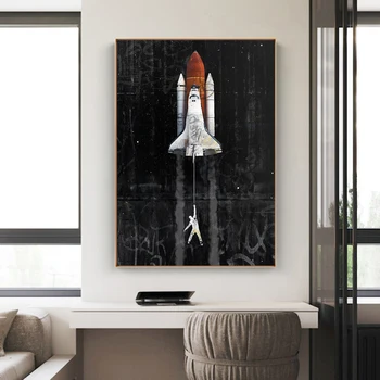 Graffiti Art Astronaut Space Dreaming Spacecraft Canvas Painting Wall Pictures for Living Room Posters and Prints Home Decor
Graffiti Art Astronaut Space Dreaming Spacecraft Canvas Painting Wall Pictures for Living Room Posters and Prints Home Decor