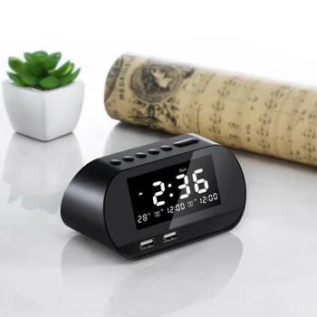 LED Alarm Clock Digital Snooze Table Clock Electronic Temperature & Calendar Display Home Decoration Clock AM/FM Radio
LED Alarm Clock Digital Snooze Table Clock Electronic Temperature & Calendar Display Home Decoration Clock AM/FM Radio