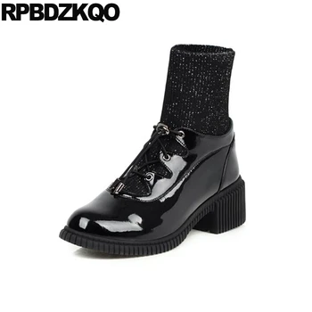 brand women winter boots genuine leather 2019 chunky knit big size black shoes faux fur ankle patent 10 fashion plus lace up
brand women winter boots genuine leather 2019 chunky knit big size black shoes faux fur ankle patent 10 fashion plus lace up