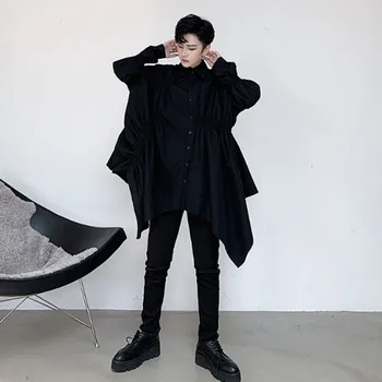 Homem design assimétrico manga longa camisa casual masculino feminino japão streetstyle moda solto casal branco preto camisas
Homem design assimétrico manga longa camisa casual masculino feminino japão streetstyle moda solto casal branco preto camisas