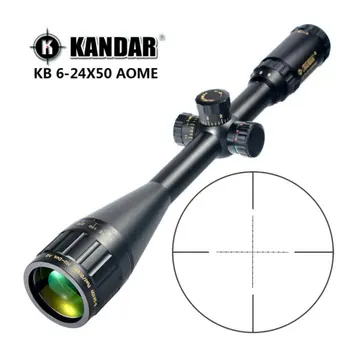 KANDAR Gold Edition 6-24x50 AOME Glass Etched Mil-dot Reticle Locking RifleScope Hunting Rifle Scope Tactical Optical Sight
KANDAR Gold Edition 6-24x50 AOME Glass Etched Mil-dot Reticle Locking RifleScope Hunting Rifle Scope Tactical Optical Sight