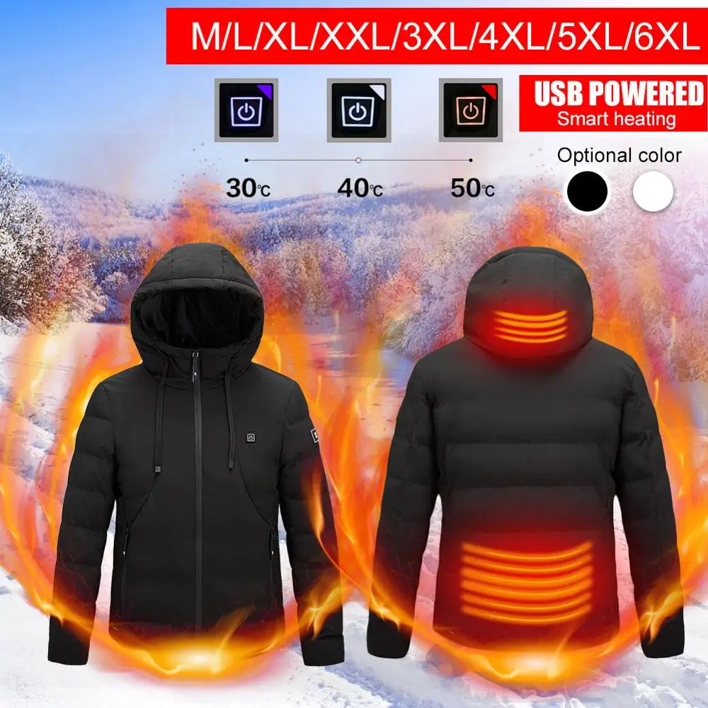 2020 NWE Men Winter Warm USB Heating Jackets Smart Thermostat Pure Color Hooded Heated Clothing Waterproof Warm Jackets Dropship
2020 NWE Men Winter Warm USB Heating Jackets Smart Thermostat Pure Color Hooded Heated Clothing Waterproof Warm Jackets Dropship