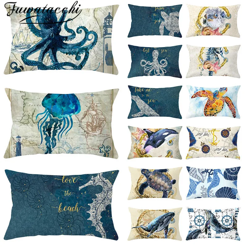Fuwatacchi Marine Animals Pattern Cushion Cover Cololful Cartoon Throw Pillowcase for Home Sofa Decorative Pillow Covers 30*50cm
Fuwatacchi Marine Animals Pattern Cushion Cover Cololful Cartoon Throw Pillowcase for Home Sofa Decorative Pillow Covers 30*50cm
