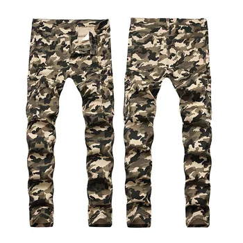 KIOVNO Men's Fashion Camouflage Denim Trousers Side Pockets Cargo Stretch Jeans Pants For Male Size 28-40 Military Style
KIOVNO Men's Fashion Camouflage Denim Trousers Side Pockets Cargo Stretch Jeans Pants For Male Size 28-40 Military Style
