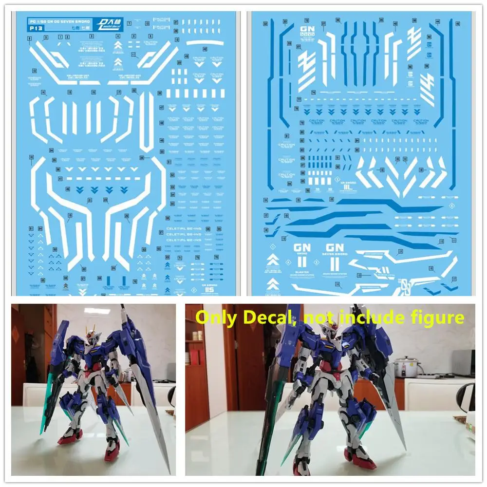 

D.L high quality Decal water paste For Bandai PG 1/60 GN 00 Seven Sword 7s Gundam DL155