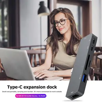 Multi-function 7 in 1 USB Type-C HUB to HDMI USB3.0 USB-C PD TF Card AUX Adapter Classic Colors and Simple Durable Design
Multi-function 7 in 1 USB Type-C HUB to HDMI USB3.0 USB-C PD TF Card AUX Adapter Classic Colors and Simple Durable Design