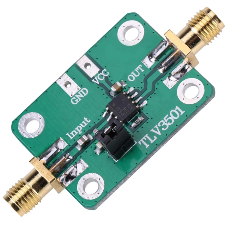 TLV3501 Single Channel High Speed Comparator Frequency Meter Front Shaping Module DC 2.7-5V Frequency Counter SMA Female Head
TLV3501 Single Channel High Speed Comparator Frequency Meter Front Shaping Module DC 2.7-5V Frequency Counter SMA Female Head