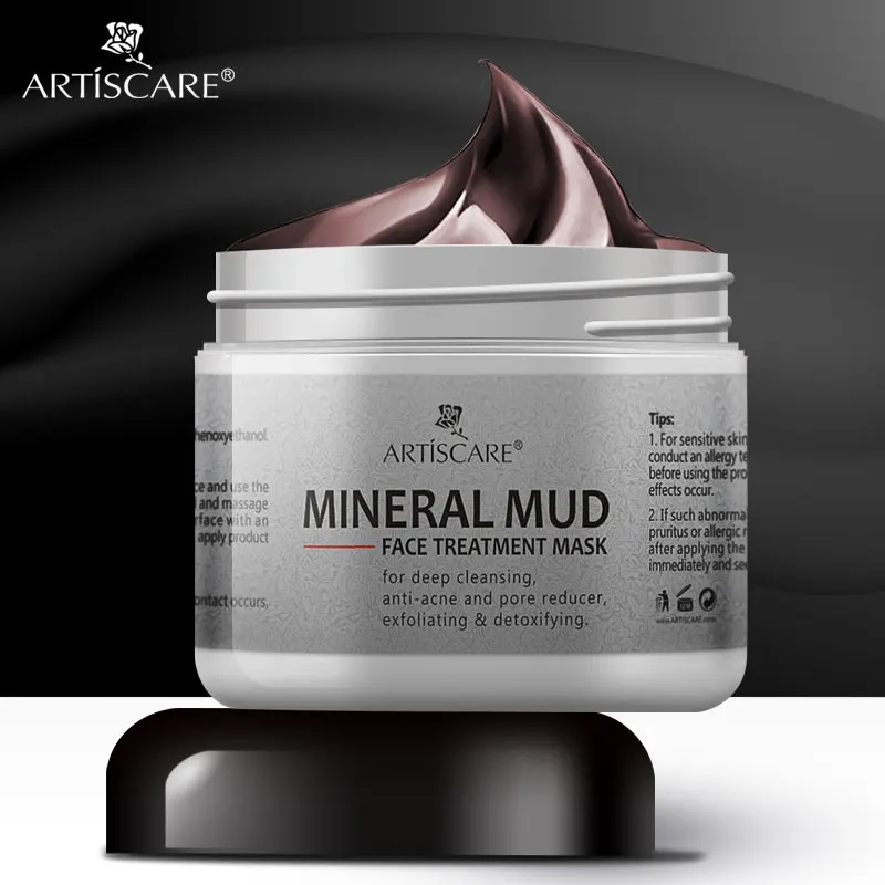 ARTISCARE Минеральная грязевая маска для лица чистая суживающая поры увлажняющая