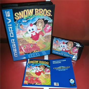 Snow Bros. EU Cover with Box and Manual For Sega Megadrive Genesis Video Game Console 16 bit MD card
Snow Bros. EU Cover with Box and Manual For Sega Megadrive Genesis Video Game Console 16 bit MD card