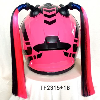With Helmet Braid Sucker Ponytail Double Motorcycle Helmet High Quality