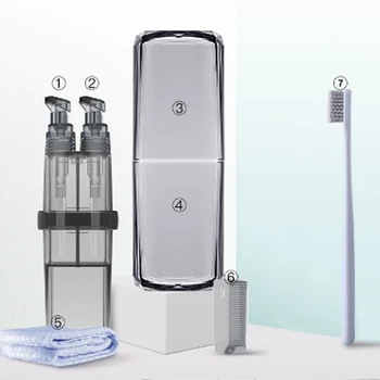 5PCS/8PCS Wash Cup Set Portable Toothbrush Box Toothpaste Holder Travel Case Shower Gel Lotion Storage Bathroom Accessories 
5PCS/8PCS Wash Cup Set Portable Toothbrush Box Toothpaste Holder Travel Case Shower Gel Lotion Storage Bathroom Accessories