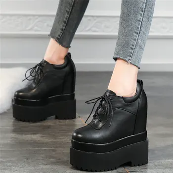 Women Genuine Leather Fashion Sneakers Wedges High Heel Ankle Boots Female Round Toe Chunky Platform Pumps Shoes Casual Shoes
Women Genuine Leather Fashion Sneakers Wedges High Heel Ankle Boots Female Round Toe Chunky Platform Pumps Shoes Casual Shoes