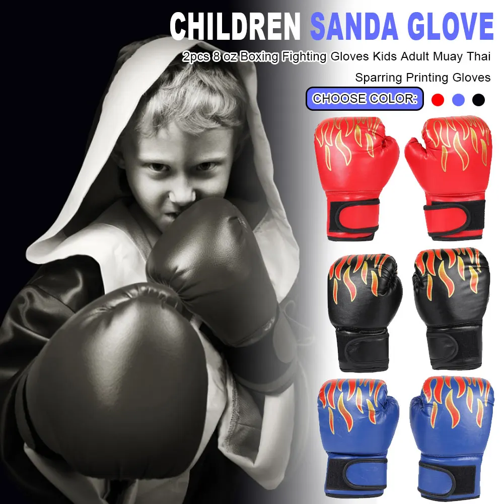 1 Pair Children's boxing gloves professional training Sanda boxing gloves flame net breathable sports Fighting boxing gloves
1 Pair Children's boxing gloves professional training Sanda boxing gloves flame net breathable sports Fighting boxing gloves