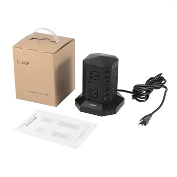 LESHP USB Smart Charging Socket 2 Layers 6 USB Ports Fast Charge Power Strip 3M Cable Anti Surge Prevention Energy-saving
LESHP USB Smart Charging Socket 2 Layers 6 USB Ports Fast Charge Power Strip 3M Cable Anti Surge Prevention Energy-saving