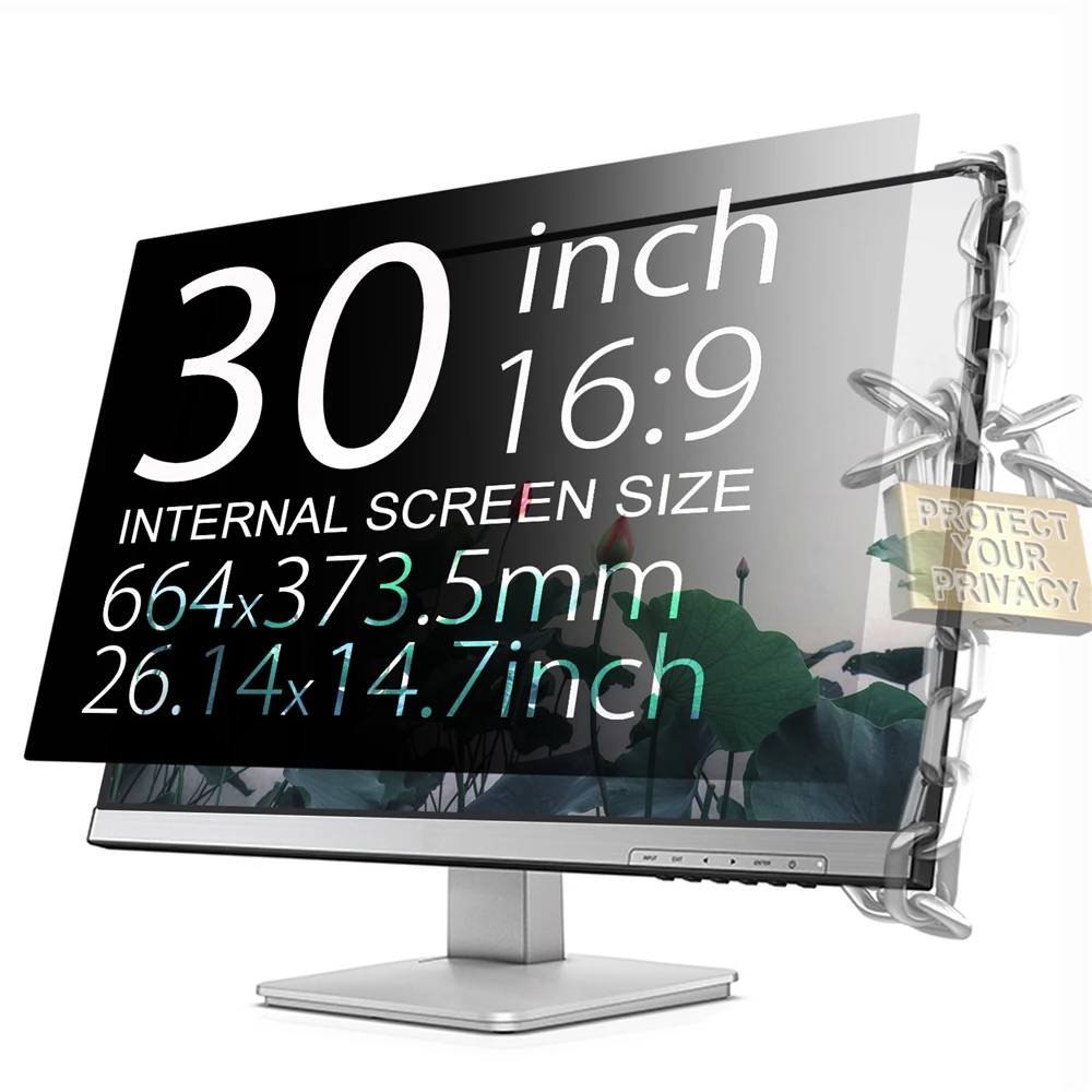 YOSON 30 inch 664mm*373.5mm Screen Privacy Filters For 16:9 Anti-Glare Monitor Filter Privacy Screen Protector
YOSON 30 inch 664mm*373.5mm Screen Privacy Filters For 16:9 Anti-Glare Monitor Filter Privacy Screen Protector
