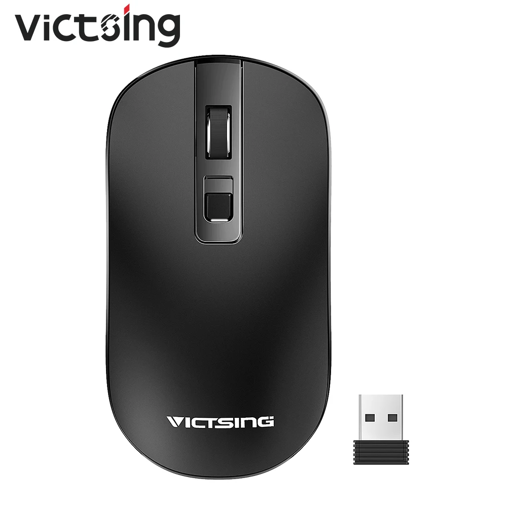 VicTsing PC079 беспроводная мышь 2 4G тонкая Бесшумная компьютерная с приемником