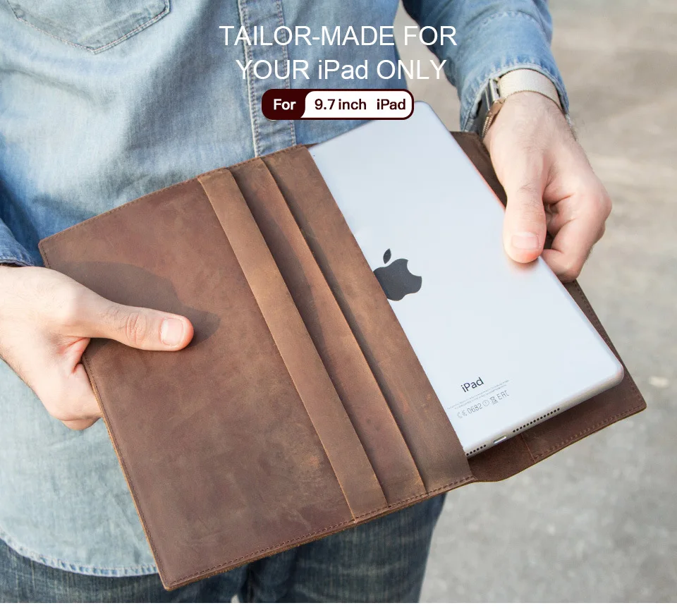 Retro Crazy Horse Koe Lederen Case Voor for iPad Pro 9.7 inch Tablet Laptop Pouch Notebook Bag Multi-function
Retro Crazy Horse Koe Lederen Case Voor for iPad Pro 9.7 inch Tablet Laptop Pouch Notebook Bag Multi-function
