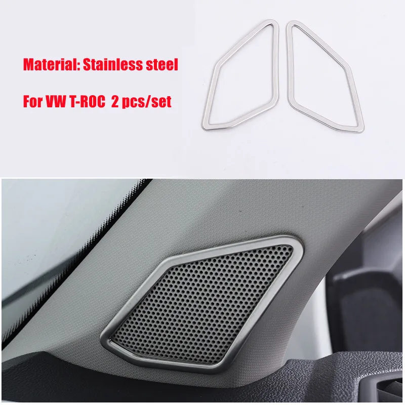 For Volkswagen VW T-Roc T ROC 2017 2018 2019 Front A Column Speaker Sound Box Cover Panel Trim Stainless Steel Car Accessories
For Volkswagen VW T-Roc T ROC 2017 2018 2019 Front A Column Speaker Sound Box Cover Panel Trim Stainless Steel Car Accessories