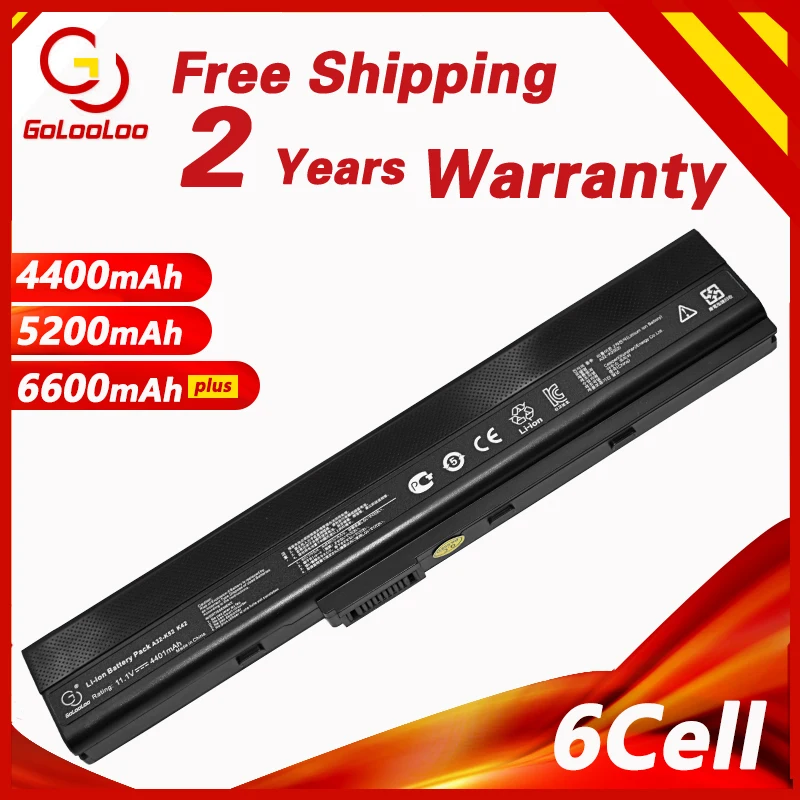 

A32-K52 Laptop Battery for Asus K52 K52F K52J A52 A52F A52J K42 K42F K42JB K42JK K42JR K42JV K52JB K52JC K52JE K52JK A52JB A52JK