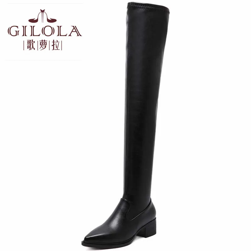 New Autumn Winter Women Boots Stretch Flat Long Over The Knee Boots Zipper Pointed Toe Women Shoes #Y0061343Y
New Autumn Winter Women Boots Stretch Flat Long Over The Knee Boots Zipper Pointed Toe Women Shoes #Y0061343Y