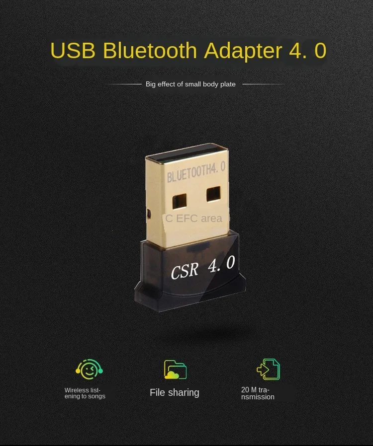 20M 4.0 USB Bluetooth Adapter Audio Receiver Transmitter for Handle Mouse Keyboard Computer Wireless Win 8 10 Free Drive CSR8510
20M 4.0 USB Bluetooth Adapter Audio Receiver Transmitter for Handle Mouse Keyboard Computer Wireless Win 8 10 Free Drive CSR8510