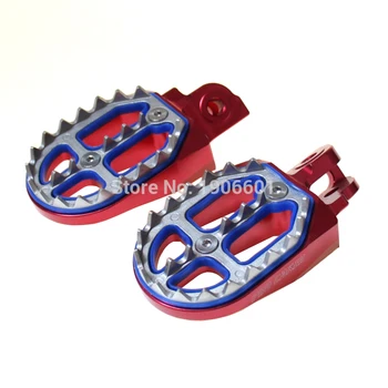 

RED CNC Foot Peg Rest Pedal For CR CRF CR125 CR250 CRF250R CRF450R CRF250X CRF450X CR500 Dirt Bike Motocross Enduro Supermoto