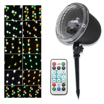 Christmas Projector Lamp Snowflake Led Projection Light Stage Light IP65 Water-resistant Support Time Setting Remote Control
Christmas Projector Lamp Snowflake Led Projection Light Stage Light IP65 Water-resistant Support Time Setting Remote Control
